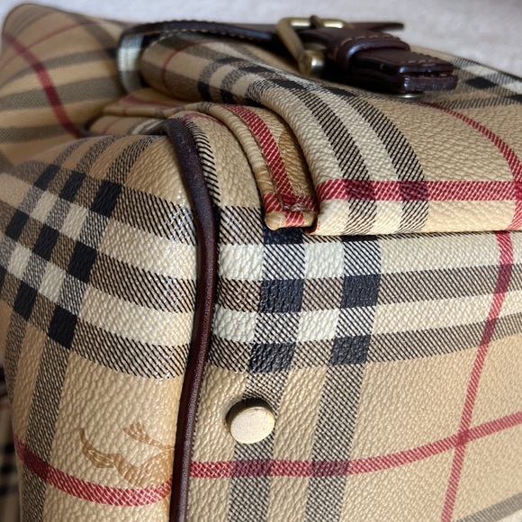 authentic burberry haymarket tote / shoulder bag - Picture 8 of 16